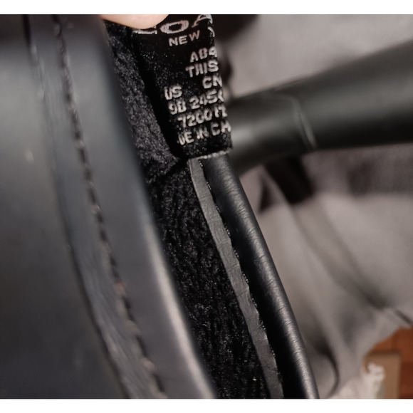 Coach Tristee Matte Black Rubber Mid‑Calf Rain Boots Laced Back Detail US 9B - Picture 5 of 8